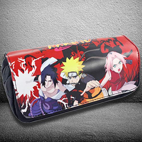 Lunanana Naruto Shippuden - Estuche para lápices (capacidad grande, 20 x 9 x 6,5 cm), diseño de anime japonés