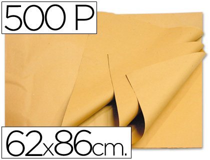 Macopa 05654 - Papel manila, 500 hojas, Color Crema, 62 x 86 cm