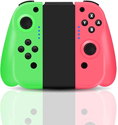 Maegoo Mando para Nintendo Switch, JoyCon Switch Controlador Gamepad Joysticks para Nintendo Switch, Bluetooth Inalámbrico Switch Mando Joycon con Doble Vibración y Giroscopio de 6 Ejes