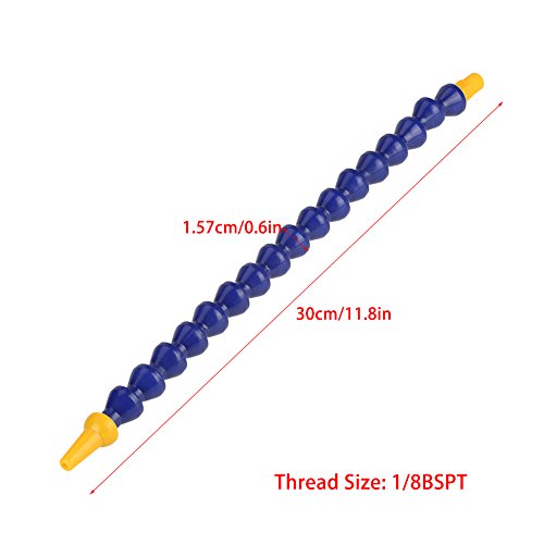 Manguera de refrigerante flexible, 10 piezas 1/8BSPT Manguera de tubería de refrigerante de aceite de agua de plástico de rosca para máquina CNC, torno, fresado, maquinaria hidráulica y sistema de ref