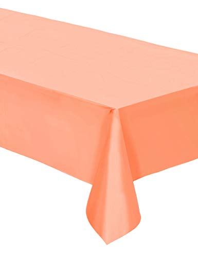 Mantel de Plástico - 2,74 m x 1,37 m - Rosa Coral