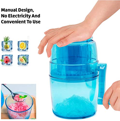 Manual de hielo MakerHand manivela de la trituradora de hielo de hielo Chopper triturar hielo Chop hielo troceado hielo hielo hielo Grinder Chopper mini pequeño de la máquina de hielo for los niños de