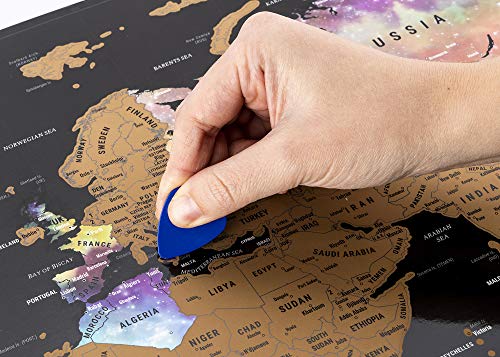 Mapa Mundi Rascar + Mapa Europa Rascar - con accesorios y tubo de regalo