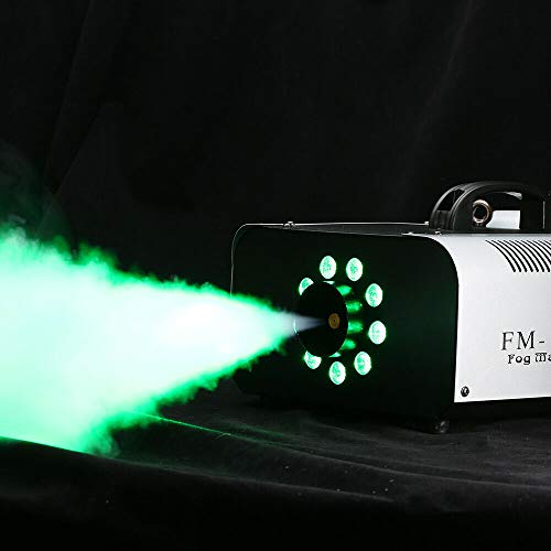 Máquina de humo con luz LED, efecto de luz de fiesta con mando a distancia, ideal para discos DJ, bares, bodas, desfiles y teatrales.