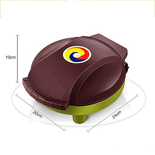 Máquina de Magdalenas Gofrera Antiadherente para Niños DIY Desayuno, Maquina de Hacer Muffins Cupcakes de Dibujos Animados Eléctrica, 1000W,Green