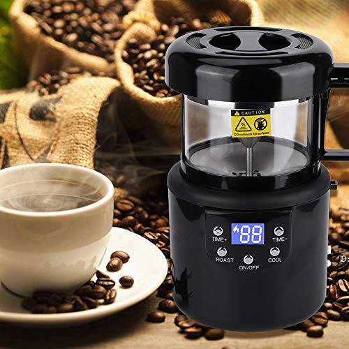 Máquina de tostado de café, Mini máquina para hornear café sin humo para el hogar, Práctica máquina de café espresso Enchufe de la UE 220-240V para tostado ligero y tostado oscuro, Hogar