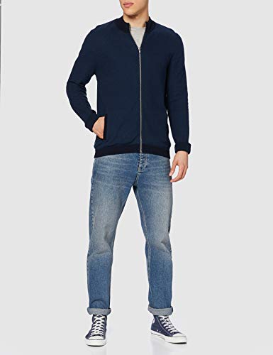 Marca Amazon - find. Chaqueta de Algodón Hombre, azul (marino), M, Label: M