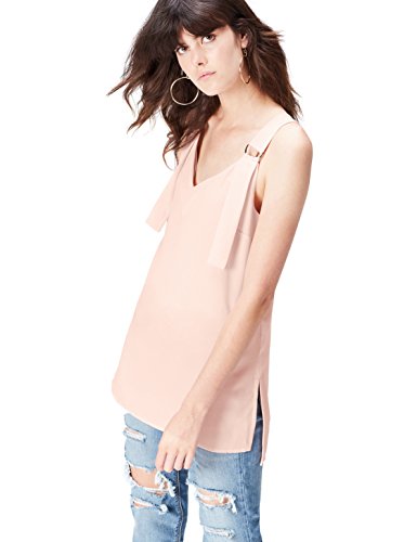 Marca Amazon - find. Top de Titantes Estilo Túnica con para Mujer, Rosa (Blush Pink), 38, Label: S