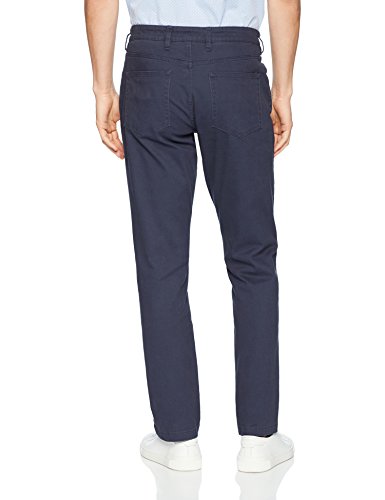 Marca Amazon - Goodthreads Slim-Fit 5-Pocket Chino Pant Pantalones informales, azul marino, 28W / 34L