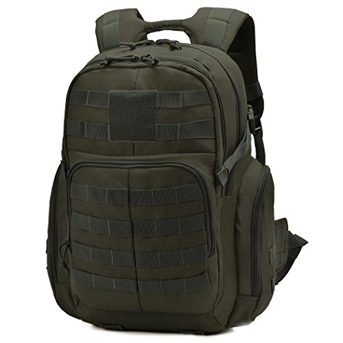 Mardingtop Mochila Táctica Militar Mochila de Asalto Molle Bolsa de Emergencia Mochilas Asalto Unisex para Senderismo Acampada Caza y Actividad al Aire Libre (Verde,40L)