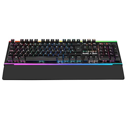Mars Gaming MK6, teclado óptico-mecánico, LED Dual Chroma RGB, switch azul