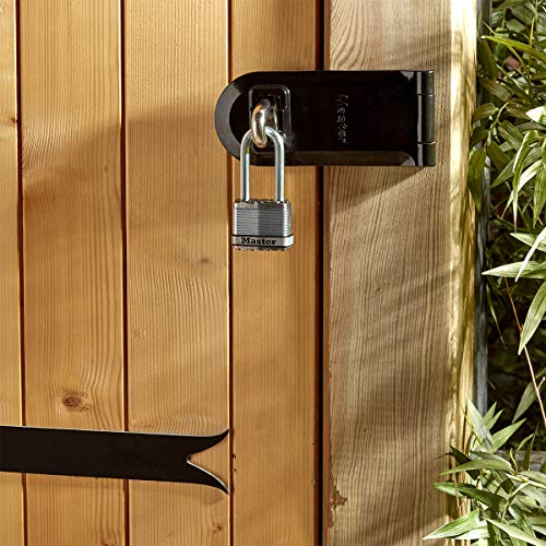 MASTER LOCK Candado Alta Seguridad [Llaves] [Acero Laminado] [Exterior] [Arco M] M1EURTRILH - Ideal para Portales, Garages, Sótanos