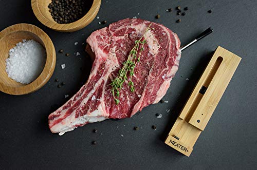 MEATER Plus 2 Unidades Ahorre €20 | 50m Termómetro inalámbrico Inteligente para Carne para el Horno, Parrilla de Cocina, Barbacoa, ahumador, asador con Bluetooth y conectividad Digital WiFi