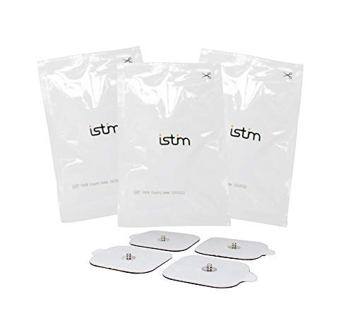 MED-FIT 5x5cm Flexi iSTIM 16 x 3.5mm Stud (tipo snap/boton) TENS Almohadillas autoadhesivas encajan con BEURER, SANITAS y VIRTUALMENTE todas las Maquinas de masaje TENS en Amazon.