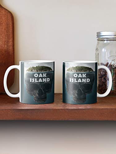 MELIBALI Nova Island Scotia Oak of Curse Canadian Provincial The Atlantic Canada NS Best Mug Tiene 11oz de Mano Hechas de cerámica de mármol Blanco