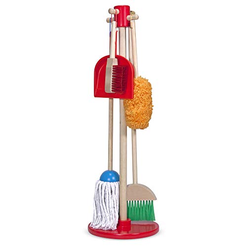 Melissa & Doug- Desempolvar, Barrer, Fregar Juego de Limpieza, Multicolor (18600)