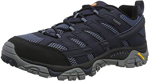 Merrell Moab 2 GTX, Zapatillas de Senderismo para Hombre, Azul (Navy), 41 EU