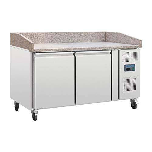 Mesa fría para pizza con encimera de mármol Polar CT424