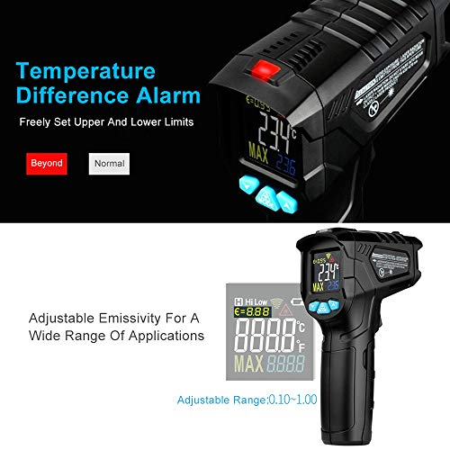 MESTEK IR01A/IR01B/IR01C Pistola de Termómetro Infrarrojo Digital Sin Contacto(IR01A)