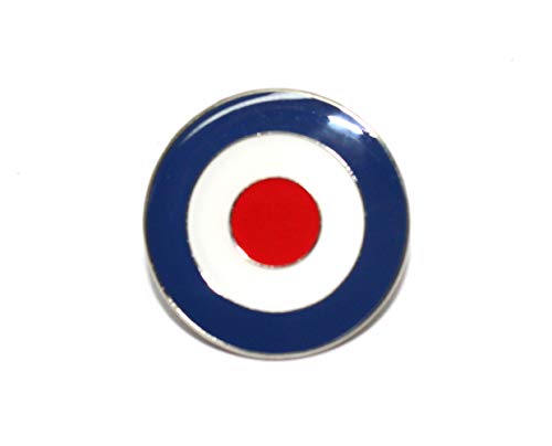 Metal Enamel Pin Badge Scooter Vespa Lambretta RAF MOD Target Bullseye by Mainly Metal