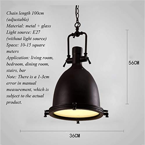 Metal Industrial Lámparas De Araña,1-ligero Vintage Loft Iluminación De Colgante,isla Cocina Lámpara Colgante Montaje Náutico Antiguo Flush Lámpara De Techo Accesorio De-negro