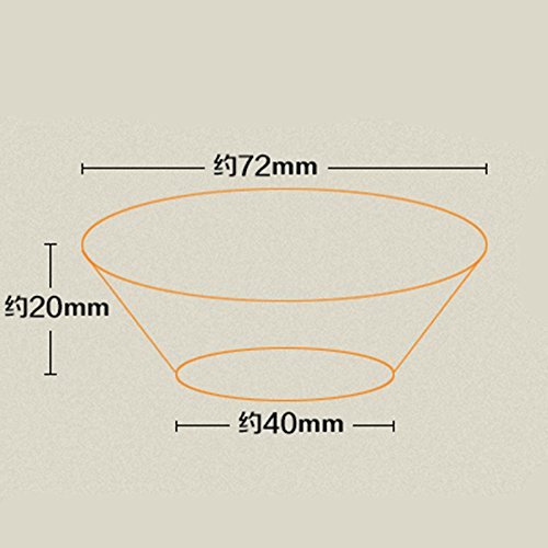 Milopon Recipiente Molde Desechable de Papel Aluminio para Tartaleta de Huevo Torta Helado Horneado Repostería Alimento Cocina 7,2*2cm 50pcs