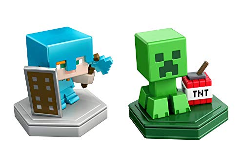 Minecraft Boost Pack de 2 Minifiguras Alex y Creeper (Mattel GKT43)