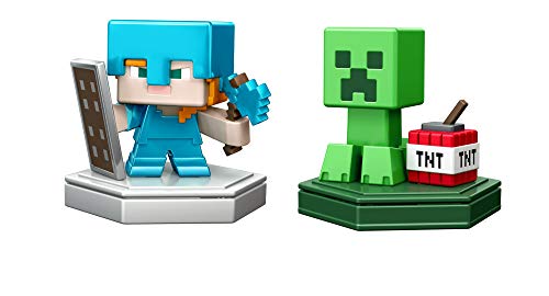 Minecraft Boost Pack de 2 Minifiguras Alex y Creeper (Mattel GKT43)