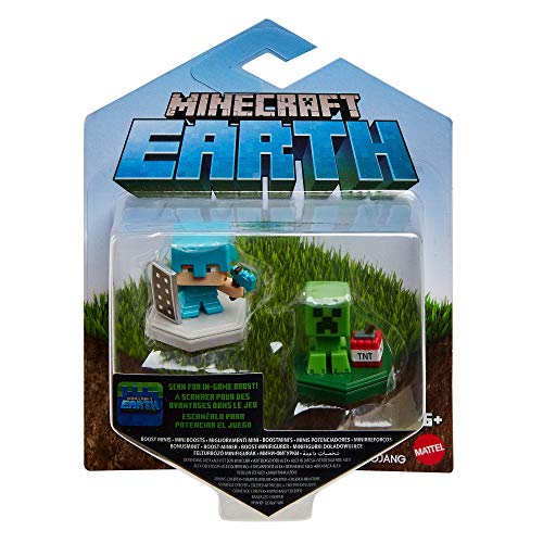 Minecraft Boost Pack de 2 Minifiguras Alex y Creeper (Mattel GKT43)