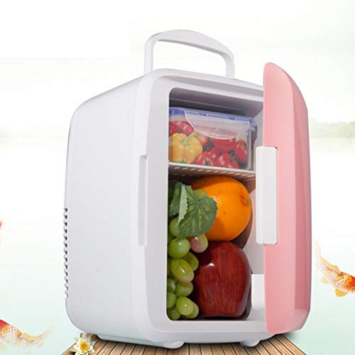 Mini refrigerador doméstico de 4L Refrigeradores de doble uso Congelador de refrigerador de coche de bajo ruido Caja de hielo frío Caja de preservación del calor térmico-Blanco (BCVBFGCXVB)