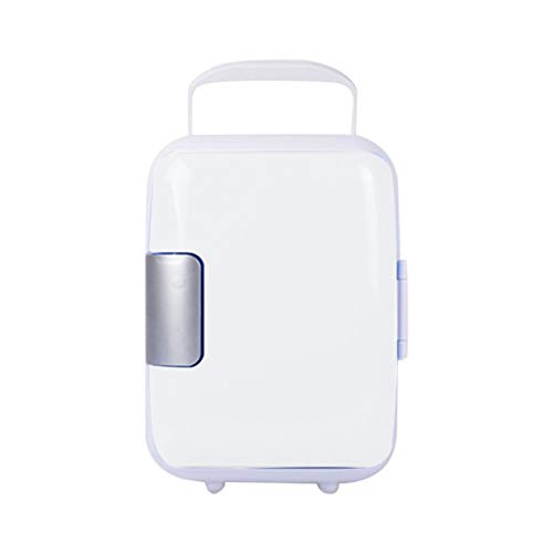 Mini refrigerador doméstico de 4L Refrigeradores de doble uso Congelador de refrigerador de coche de bajo ruido Caja de hielo frío Caja de preservación del calor térmico-Blanco (BCVBFGCXVB)