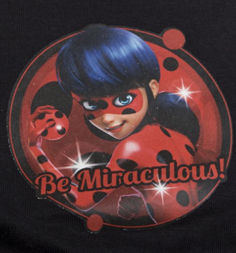 Miraculous - Pijama largo para niñas, diseño de Ladybug Rojo Mariquita - Chica Superhéroe 5-6 Años