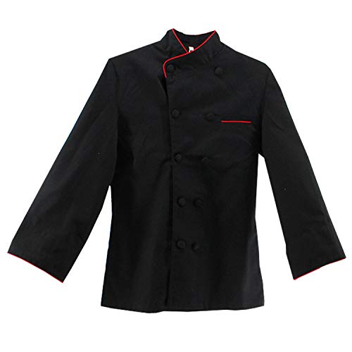 MISEMIYA - Chaquetas Chef COCINERA Mangas LARGAS - Ref.844 - XXX-Large, Negro