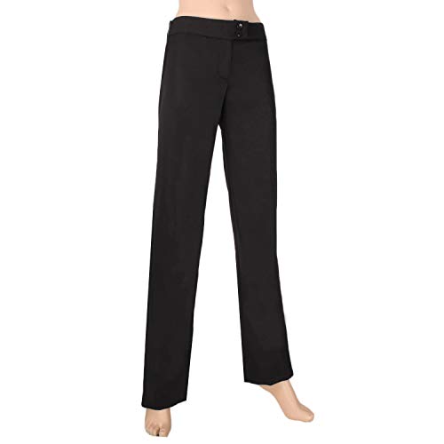 MISEMIYA - PANTALÓN Camarera Barista COCTELERA PANTALÓN Chino Ref-837-34, Negro