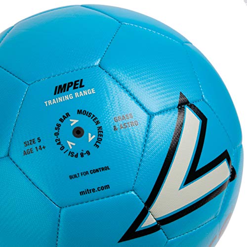 Mitre Impel Training Football - Blue/Silver/Black, 3