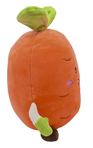 ML Peluche de Zanahoria Juguete De Peluche Interactivo Vegetales para Bebe, De Dibujos Animados Suaves Muñeca Rellena Siesta Almohada Regalo De Cumpleaños para niños y niñas Amantes 33 Cm