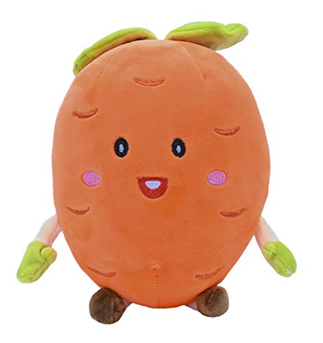 ML Peluche de Zanahoria Juguete De Peluche Interactivo Vegetales para Bebe, De Dibujos Animados Suaves Muñeca Rellena Siesta Almohada Regalo De Cumpleaños para niños y niñas Amantes 33 Cm