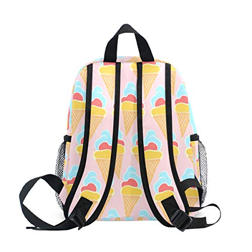 Mochila para niños Heladería Pink Kindergarten Preescolar Bolsa para niñas de niños pequeños