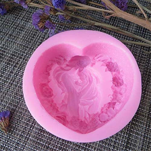 Molde de silicona hecho a mano con diseño de rosas en 3D, para decoración de tartas y fondant, para hacer velas, chocolate, azúcar, arcilla, aromaterapia, piedra