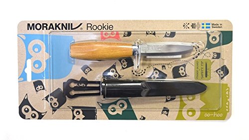 Morakniv Kindermesser Rookie Cuchillo de cinturón para niños, Unisex Adulto, Multicolor, Talla única