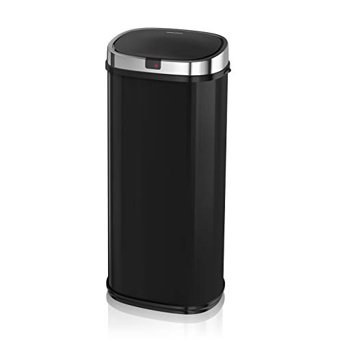 Morphy Richards 50 litros Cubo de Basura Cuadrado Sensor, Negro