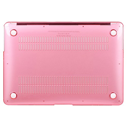 MOSISO Funda Dura Compatible con MacBook Air 13 Pulgadas (A1369 / A1466, Versión 2010-2017), Ultra Delgado Carcasa Rígida Protector de Plástico Cubierta, Rosa Cristal