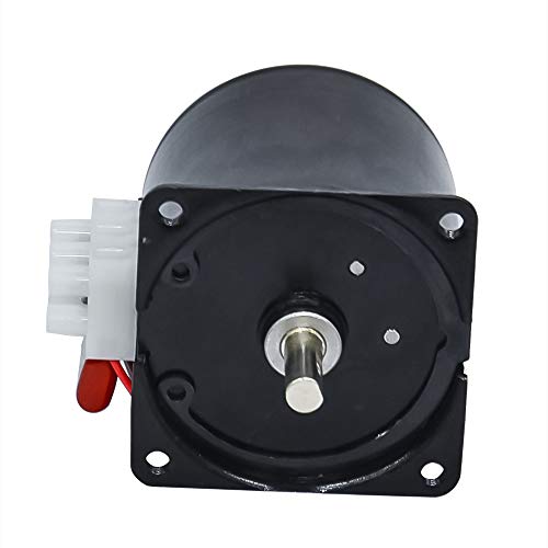 Motor eléctrico pequeño AC 220 V 28 W ajustable de baja velocidad con imán permanente para asador de tocadiscos, AC 220 V, 80 RPM, 68