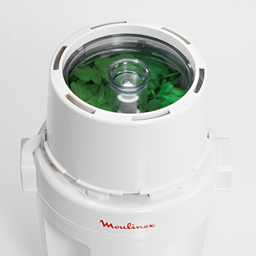 Moulinex A320R1 - Picadora 1,2,3 de fácil sistema con tapa de presión 700 W, capacidad 0.6 L, para picar todo tipo de ingredientes con cuchilla con tapa removibles y bol de capacidad de 200 g