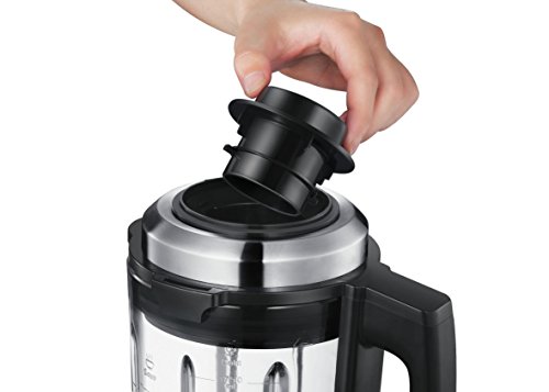 Moulinex Ultrablend Cook LM962B10 Batidoras de vaso de 1500 W de potencia y 6 programas automáticos, 6 cuchillaspantalla digital intuitiva, y vaso de Tritan ultra resistente y ligero