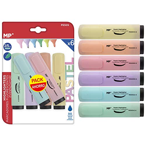 MP PE505 - Set de 6 marcadores fluorescentes