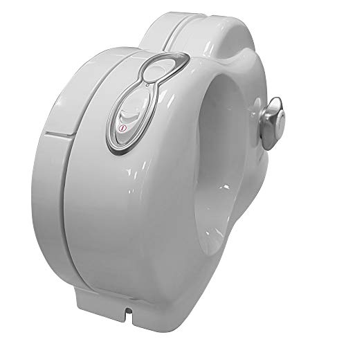 MPM MKR-03 Cortafiambres Plegable Blanco, Grosor de Corte Ajustable 15mm, Disco Corte 17 cm, 150 W