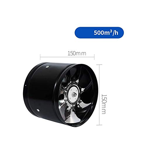 Muetventilateur Extracción, Extractor De Baño Ventilador Pasamuros Campana Extractora De Aire Caliente, Baño/Dormitorio / 40W6 Pulgadas Negro