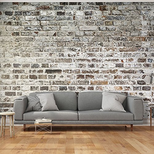 murando Fotomurales 400x280 cm XXL Papel pintado tejido no tejido Decoración de Pared decorativos Murales moderna de Diseno Fotográfico Ladrillo f-a-0411-a-b