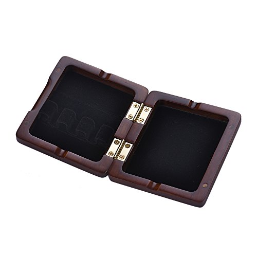 Muslady Caja de Caña de Fagot Madera Para 3 piezas Reeds